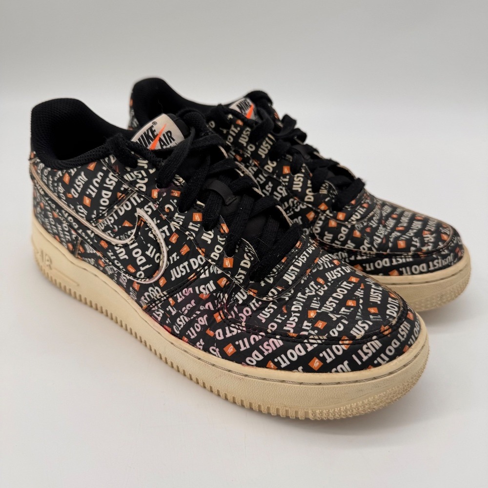 Nike Air Force 1 Low '07 LV8‎ Just Do It Kids AOP Sneakers Shoes 7Y Streetwear
